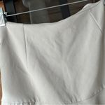 ZARA  bow skort tie front mini skirt shorts high rise ruffle greige neutral Photo 8