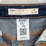 ASOS Denim Medium Dark Wash High Waist Skinny Jeans Women’s Size 26 Photo 3