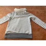 Abercrombie & Fitch Women’s Striped Fuzzy Teddy Bear Cowl Neck Sweatshirt S Photo 5