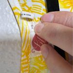 Anthropologie Lilka Yellow Printed Swimsuit Coverup Womens XS Beachy Summer Photo 4