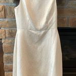 Dessy Collection Ivory Gold Bridesmaid Dress with pockets Size 18 Photo 2