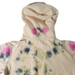 AFRM Tie Dye Crop Hoodie Sweatshirt SMALL Drawstring Multi Beige Pink Tan Photo 6