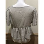 SheIn  ~ Size Small- 4 ~ Short Sleeve Pullover V-neck ~ Light Green/Gray Photo 4