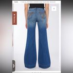 7 For All Mankind  Blue Flare Jeans Size 28 Modern Dojo High Rise Traveler Denim Photo 3
