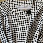 Covington  Woman Black/White Lined Jacket Coat Top Size 16/18W Cotton Plus Photo 1