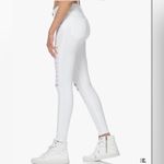 frame denim FRAME Le Skinny de Jeanne Ripped Distressed Skinny Jeans White Casual Size 26 Photo 2