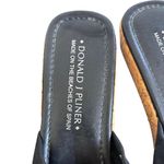 Donald Pliner VTG. Y2K  BLACK BOW TIE WEDGE SANDALS SIZE 10‎ 1/2 NEW. Photo 4