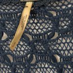 Free People  Navy Long Sleeve Lace Top Photo 5