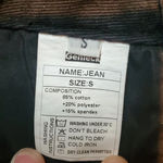 Genleck Cross Over Button Black Straight Leg Jeans size S Photo 6