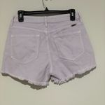KanCan High Rise Raw Hem Denim Shorts Lilac Lavender Purple‎ size medium Purple Photo 3