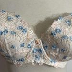 Victoria's Secret Dream Angels Wildflower Embroidery Lightly Lined Demi Bra 38D Photo 4