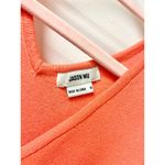 Jason Wu Sleeveless V-Neck Fit & Flare Tiered Midi Dress Orange Women's Size M Photo 1