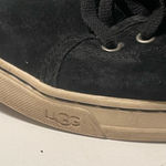 UGG  Women’s Size 8 Tomi Black Suede Low Top Lace Up Sneakers Shoes Photo 2