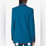 Derek Lam  10 Crosby Twill Contrast Rib Velvet Trim Blazer Size 12 Brie Larson Photo 2