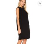 Vince ‎ Sleeveless Crepe Shift Mini Dress Women 2 Black Workwear Silk Lined Photo 10