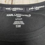 Karl Lagerfeld Paris Logo Rhinestone T Shirt Dress Photo 5