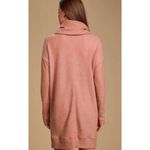 Lulus  Sweater Dress Womens Large Mauve Pink Autumn Daze Knit Cowl Neck Photo 4