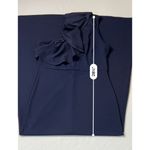 Lulus  Forever Ruffle One Shoulder Trumpet Dress Navy XL Sexy Cruise Date Night‎ Photo 10