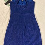 City Triangles  Glitter Knit Party Dress Junior Sapphire/Magenta Women Size 5 Photo 10