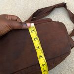 Y2K Brown shoulder messenger crossbody schoolgirl bratz bag purse cargo pocket goth academia satchel #preppy #2000s #streetwear #acubi #whimsygoth silver accents Measurement in pics Photo 3