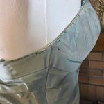 Robert Rodriguez LIGHT BLUE WITH GOLD SHEEN ASYMMETRICAL ONE SHOULDER DRESS (10) Photo 10