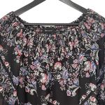 AB Studio  Womens Multicolor Floral Blouse Off Shoulder Black Multicolor Small‎ Photo 1