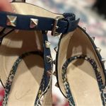 Marc Fisher STUDDED SAKTI WEDGE ESPADRILLE ANKLE STRAP ROUND TOE SHOES 10 Photo 5