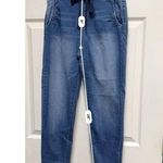 Royalty Womens‎ Medium 29 Blue Jeans Mid Rise Elastic Waist Stretch Med 0048 Photo 3