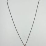 Lia Sophia  Blushing Rosette Rose Gold Tone Flower Silver tone chain necklace Photo 0