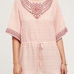 Anthropologie  One September Pink Euphemia Tunic Blouse‎ Size Large Photo 0