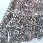 Juicy Couture Vintage Brown Paisley Y2K Velour Midi Skirt Size Small Photo 2