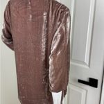 Johnny Was  Pink Velvet Heavily Embroidered Tunic Top Long Sleeve Sz Small. Photo 5