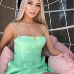 ZARA linen blend polka dot dress Photo 1