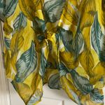 Free Press  Woman’s Yellow and Green Leaf Print Kimono Photo 2