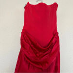 House Of CB HOUSE‎ OF CB size M D-DD 'Persephone' Scarlet Strapless Corset Maxi Dress NWOT Photo 8