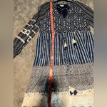 Hemant & Nandita Medium Short Dress Indigo Blue Tie Dye Photo 5