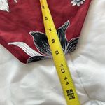 Kona Sol  Womens Large L String Bikini Bottom Floral Maroon Swim Suit Photo 5