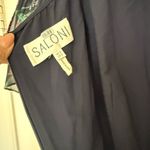 SALONI
Cedar Leaf Print Silk Maxi Dress Blue Size 4 Photo 9