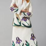 Tory Burch NWT  IRIS EMBROIDERED SKIRT. Size 8 Photo 3