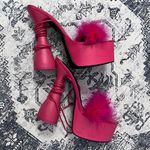 EGO  Hot Pink Chunky Platform Heels - Size 8 Photo 5