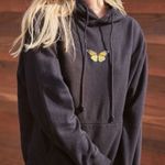 Brandy Melville John Galt Black Butterfly Hoodie one size Photo 0