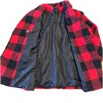 Rampage  Women’s Buffalo Check Plaid Pea Coat Double Breasted Jacket Size Medium Photo 4
