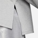 Nike  Yoga Dri-Fit Women’s Fleece Hoodie Gray Sweatshirt Photo 3