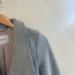 Aritzia Babaton Gray Button Front Wool Midi Length Connor Coat Photo 6
