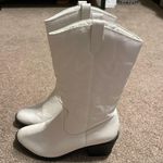 White Cowgirl Boots Size 6 Photo 0