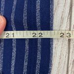 Joe Fresh stripe v-cut 3/4 sleeve top blue sz LG women Photo 7