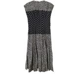 Tory Burch  Claire Floral Midi‎ Dress Black White NWT Sz 4 Photo 4