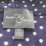 Market & Spruce Stripe Polka Dot Cardigan Womens Sz M Preppy Nautical Layering Photo 7