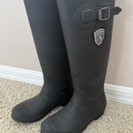 Kamik Black Rain Boots with Logo Photo 0