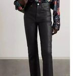 RE/DONE $1195 NWT  BLACK LEATHER 70s STRAIGHT JEANS SZ 26 Photo 1